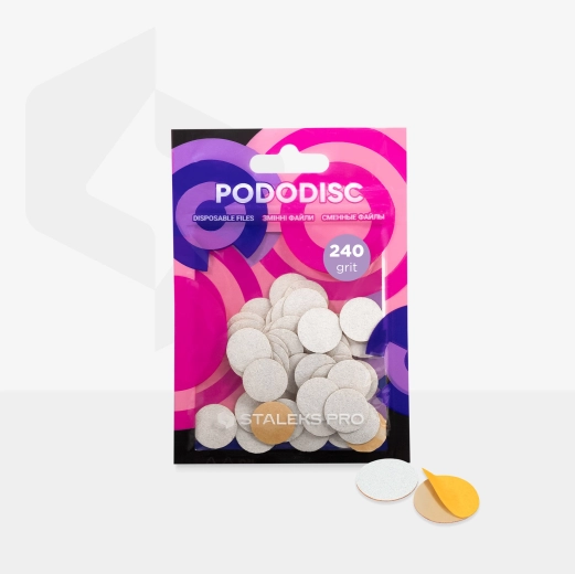 Staleks Pododisc White PRO M disques adhésifs 240 grit (50 pcs)