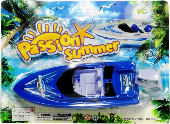 Bateau en plastique à piles pour enfants