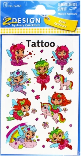 Tatouages fées et licornes