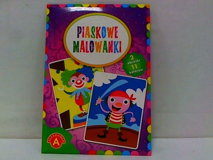Peinture au sable – clown et pirate