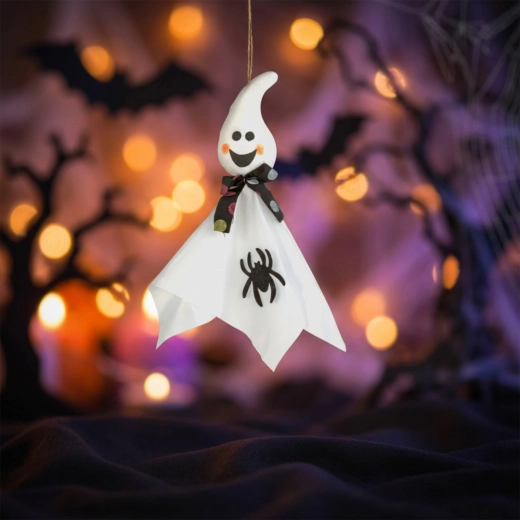 Décoration d’Halloween suspendue en forme de fantôme 48 × 44 cm
