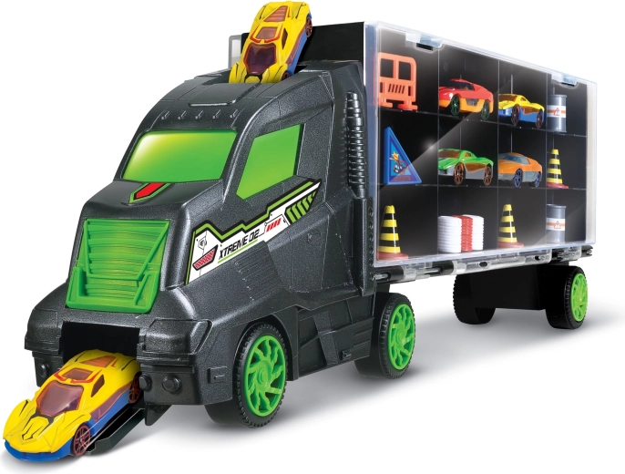 Camion avec voitures en métal de 48 cm