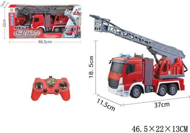 Camion de pompiers radiocommandé avec chargeur