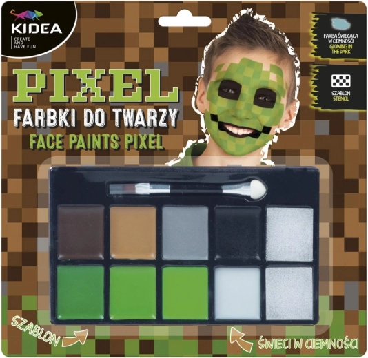 Kit de maquillage pour le visage Kidea Minecraft Pixel - 1 pièce