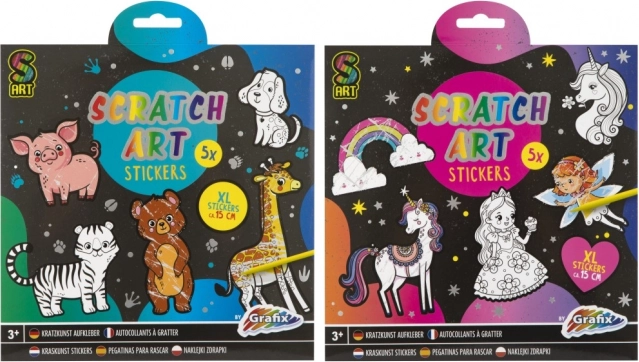 MOXY autocollants à gratter Monde arc-en-ciel