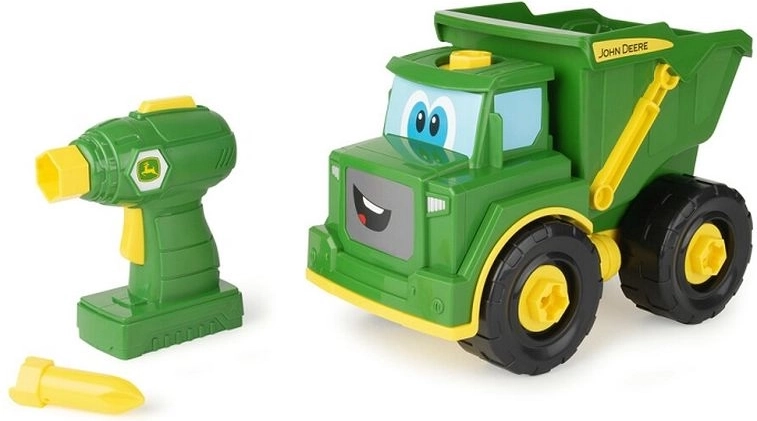 TOMY John Deere – camion-benne Johnny à assembler avec tournevis