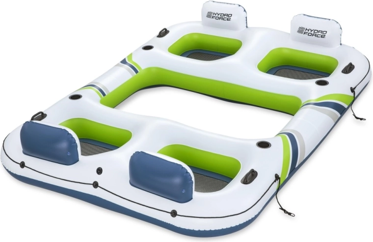 Île gonflable pour 4 personnes HYDRO‑FORCE 291 × 202 × 51 cm