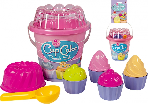 Androni set de sable gâteaux – moyen – Rose