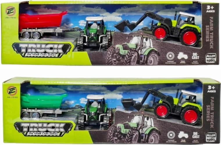 Tracteur avec remorque - 1 pièce