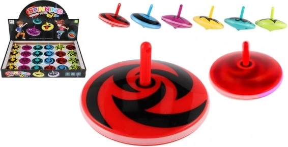 Toupie lumineuse en plastique 6 cm – 6 couleurs