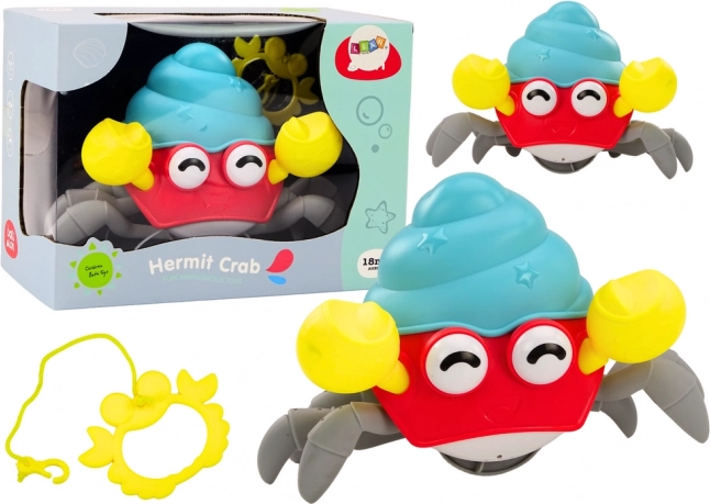 Crabe marcheur à remontoir – jouet interactif coloré pour enfants