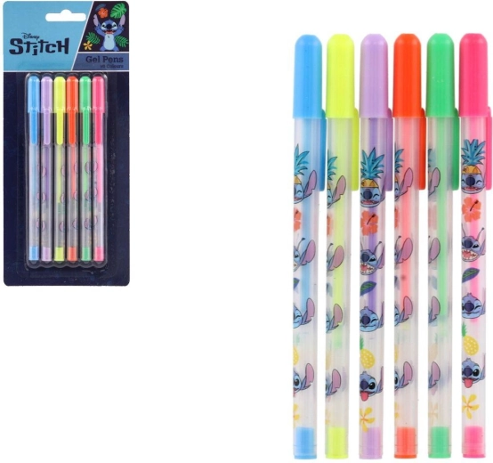 Set de stylos gel DISNEY Lilo & Stitch – 6 couleurs