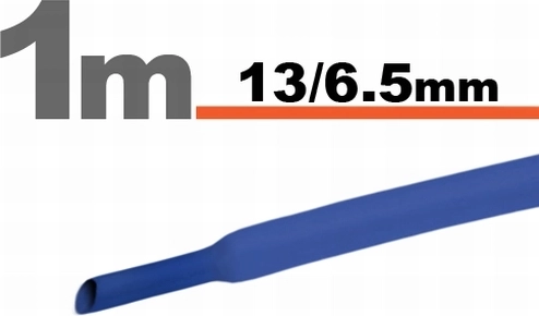 Gaine bleue 13 / 6,5 mm
