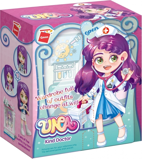 QMAN Série UNA armoire – ensemble de construction docteure pour enfants