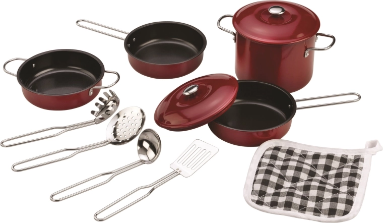 Tidlo set de vaisselle en bois bordeaux
