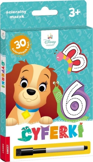 Ameet Disney Maluch : chiffres – cartes effaçables avec feutre