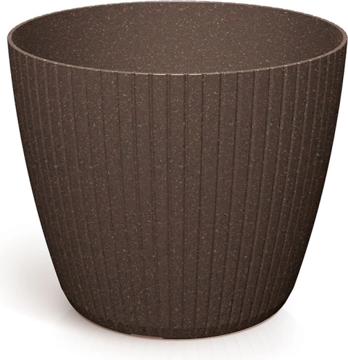 Cache-pot Lamia Eco Wood 23,8 cm – café