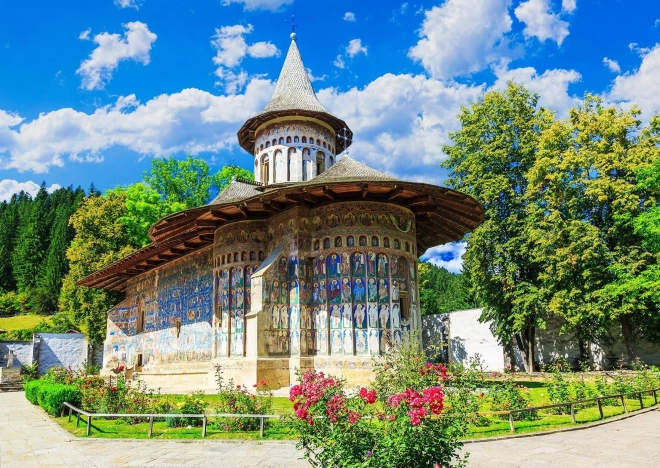 Puzzle Monastère de Voroneț, Suceava, Roumanie 1000 pièces