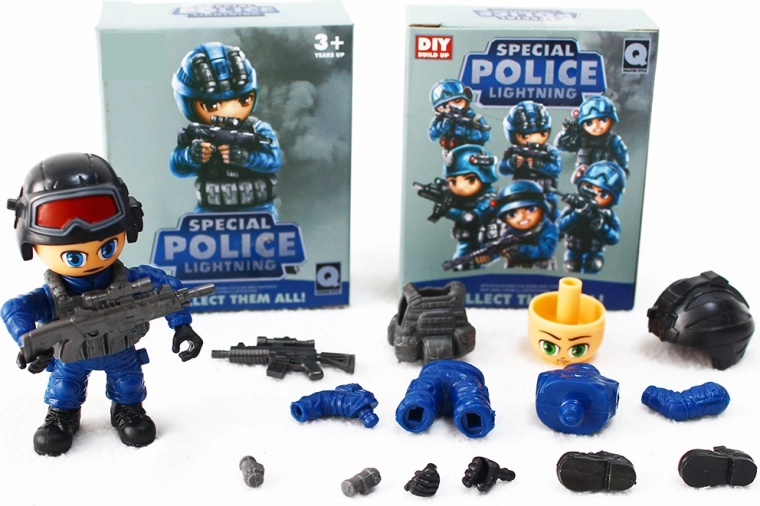 Figurines de l’unité spéciale de police – lot de 12 modèles