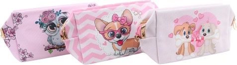 Petite trousse de voyage en similicuir avec motifs animaliers - 1 pièce