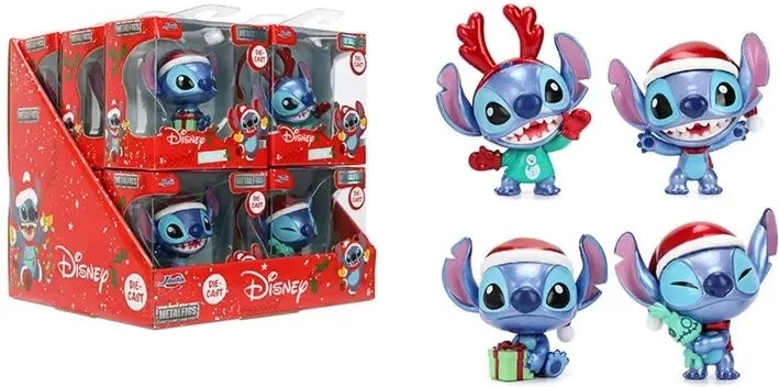 Figurine métallique JADA Stitch Santa 6,5 cm - 1 pièce