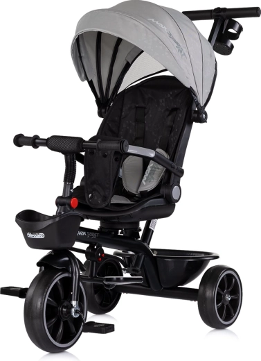 Tricycle Chipolino avec canopy Max Sport 2-en-1 charcoal