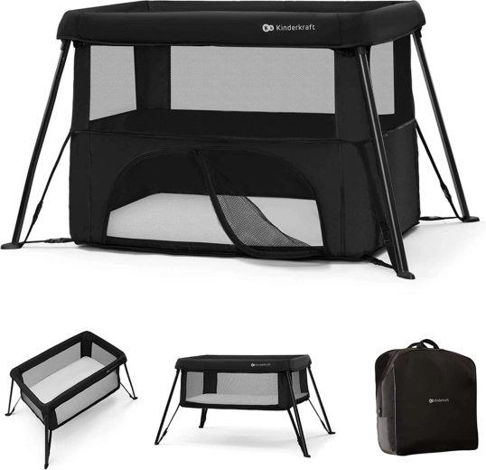 Kinderkraft Cami lit parapluie de voyage et parc 3en1 noir