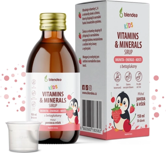 Blendea KIDS sirop aux vitamines, minéraux et bêta‑glucanes 150 ml