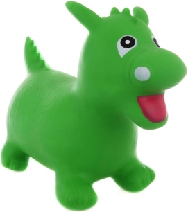 Hopsadlo dragon – jouet sauteur gonflable vert pour enfants
