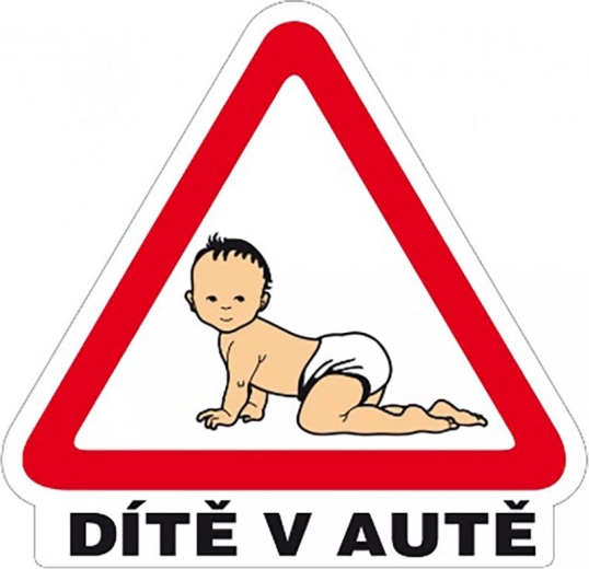 Autocollant Bébé à bord 160 × 155 mm