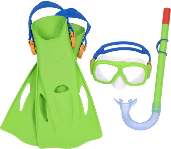 Set de snorkeling BESTWAY – masque, tuba et palmes (taille 37–41)