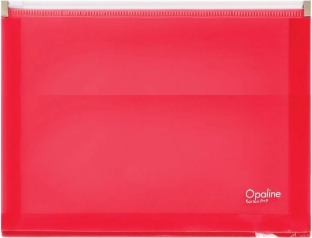 Enveloppe avec zip rose A5 Opaline