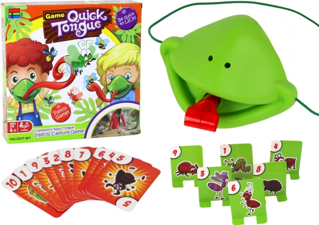 Jeu d’arcade amusant à langue rapide - Attrapez l’insecte caméléon avec le masque