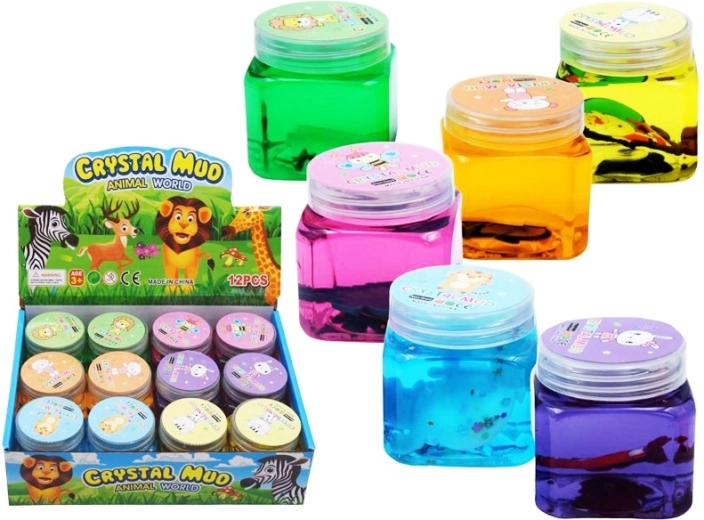 Slime avec petit animal 6 cm