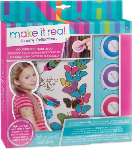 Craies pour cheveux avec tatouages temporaires
