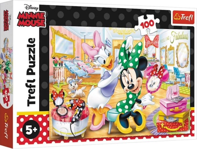 Puzzle 100 pièces – Minnie au salon de beauté DISNEY