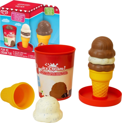 Casdon Algida set de jeu – glace en pot (vanille et chocolat)