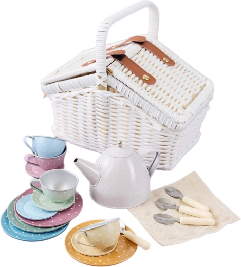 Jabadabado set de thé avec panier de pique-nique