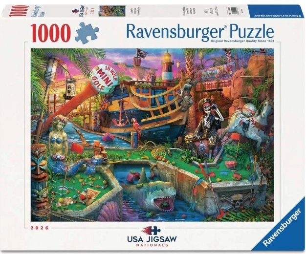 Puzzle Ravensburger USA Jigsaw Nationals : Minigolf pirate 1000 pièces