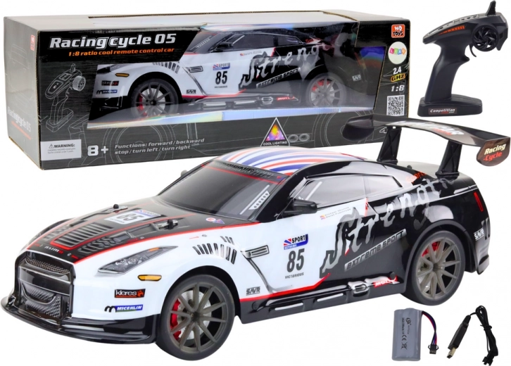 Grande voiture de sport RC 1:8 Lumières Sons