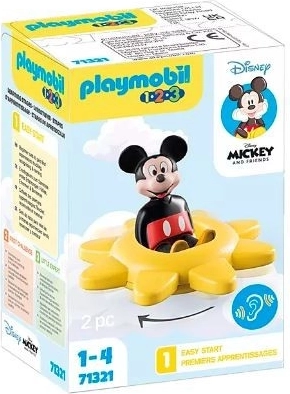 Playmobil 1.2.3 Disney Mickey la souris et hochet-soleil
