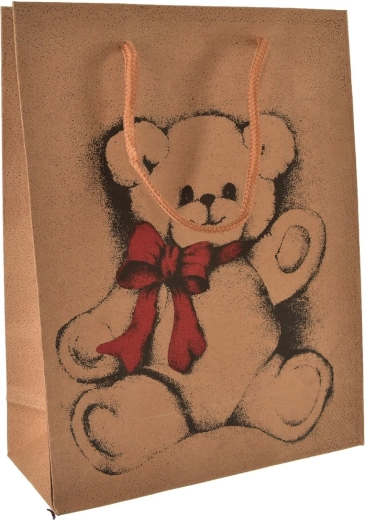 Sac cadeau avec motif ours 18 × 10 × 23 cm