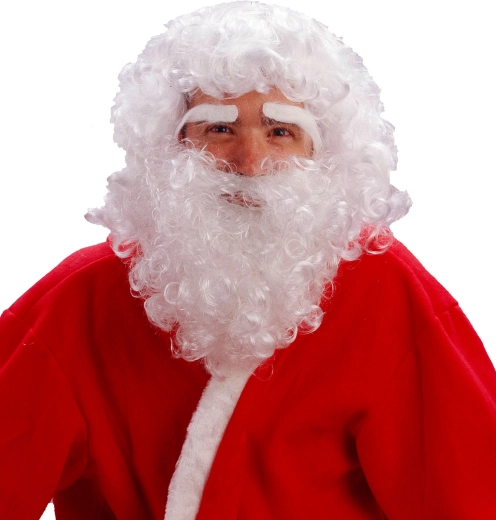 Perruque de Père Noël avec barbe pour enfants