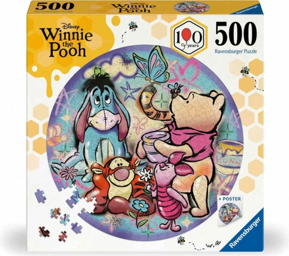 Puzzle rond Ravensburger Winnie l’ourson 500 pièces