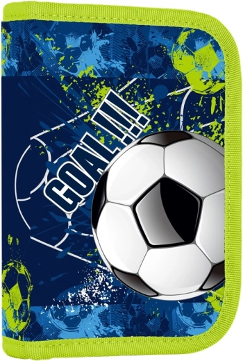 Trousse scolaire à 2 rabats Football, vide