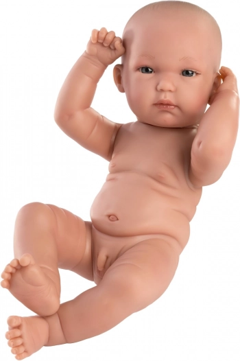 Llorens New Born garçon – poupée réaliste bébé 35 cm avec corps entièrement en vinyle