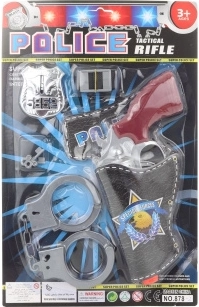 Set de police pour enfants avec pistolet, menottes et badge