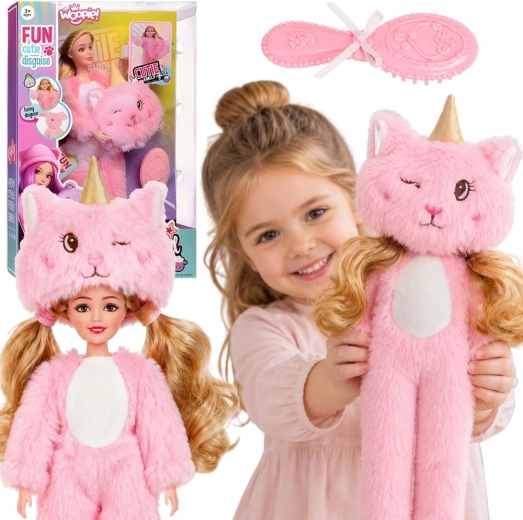 Poupée Emi en costume rose en peluche WOOPIE ROYAL