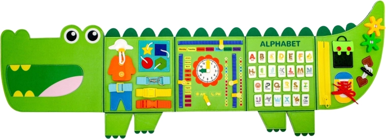 2Kids Toys planche d’activités souple crocodile