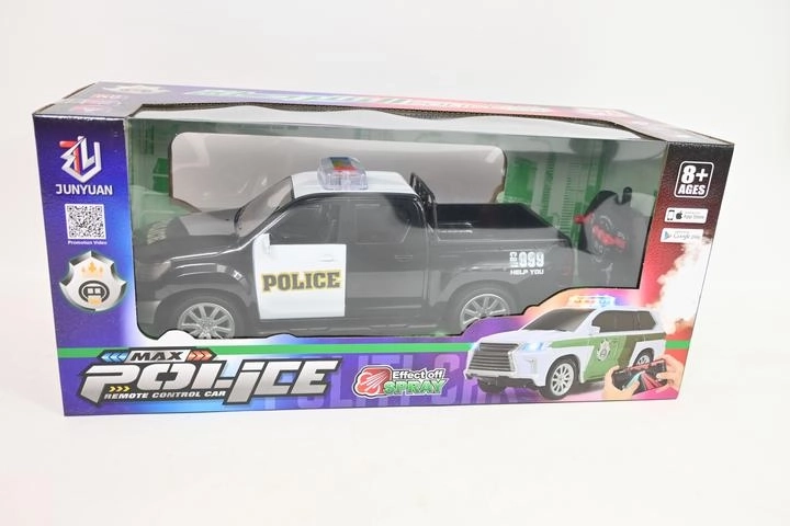 Jeep de police télécommandé avec effet vapeur